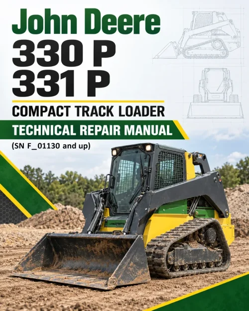 John Deere 330 P, 331 P Compact Track Loader Technical Repair Manual (SN F_01130 and up) John Deere 330 P, 331 P Compact Track Loader Technical Repair Manual (SN F_01130 and up)