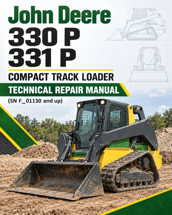 John Deere 330 P, 331 P Compact Track Loader Technical Repair Manual (SN F_01130 and up)