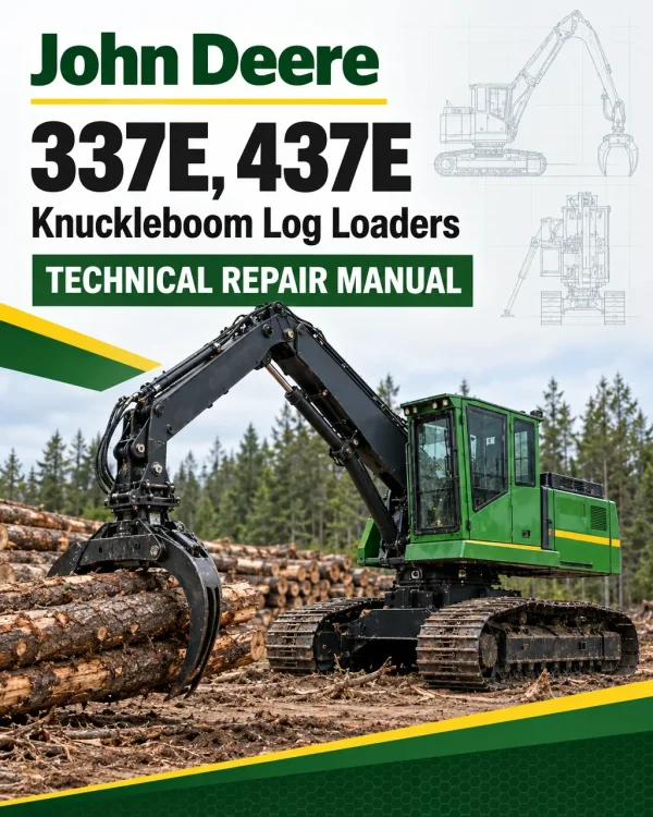 John Deere 337E, 437E Knuckleboom Log Loaders Technical Repair Manual (SN L429856 and up) John Deere 337E, 437E Knuckleboom Log Loaders Technical Repair Manual (SN L429856 and up)