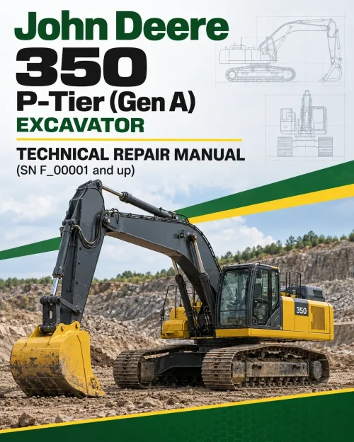 John Deere 350 P-Tier (Gen A) Excavator Technical Repair Manual (SN F_00001 and up) John Deere 350 P-Tier (Gen A) Excavator Technical Repair Manual (SN F_00001 and up)