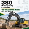 John Deere 380 P-Tier (Gen A) Excavator Technical Repair Manual (SN F_00001 and up)