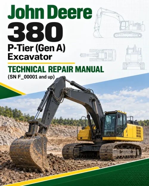 John Deere 380 P-Tier (Gen A) Excavator Technical Repair Manual (SN F_00001 and up) John Deere 380 P-Tier (Gen A) Excavator Technical Repair Manual (SN F_00001 and up)