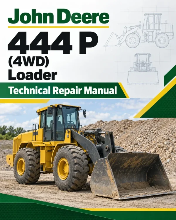 John Deere 444 P (4WD) Loader Technical Repair Manual (SN L_18490 and Up)