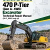 John Deere 470 P-Tier (Gen A - 4WD) Excavator Technical Repair Manual (SN F_00001 and up)