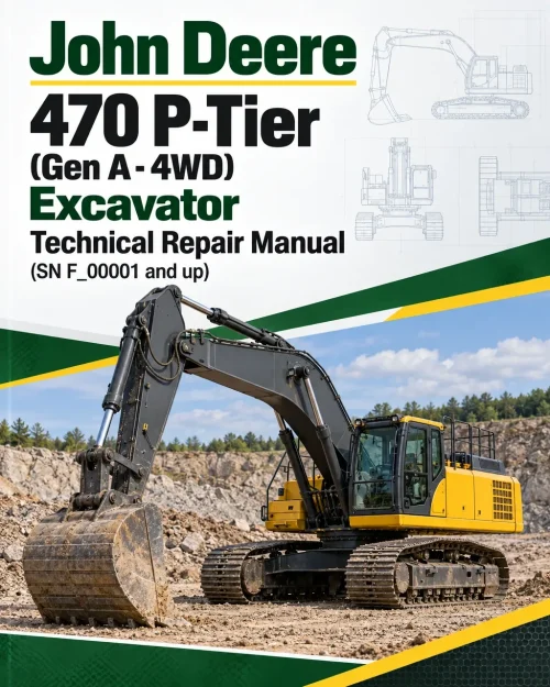John Deere 470 P-Tier (Gen A - 4WD) Excavator Technical Repair Manual (SN F_00001 and up) John Deere 470 P-Tier (Gen A - 4WD) Excavator Technical Repair Manual (SN F_00001 and up)