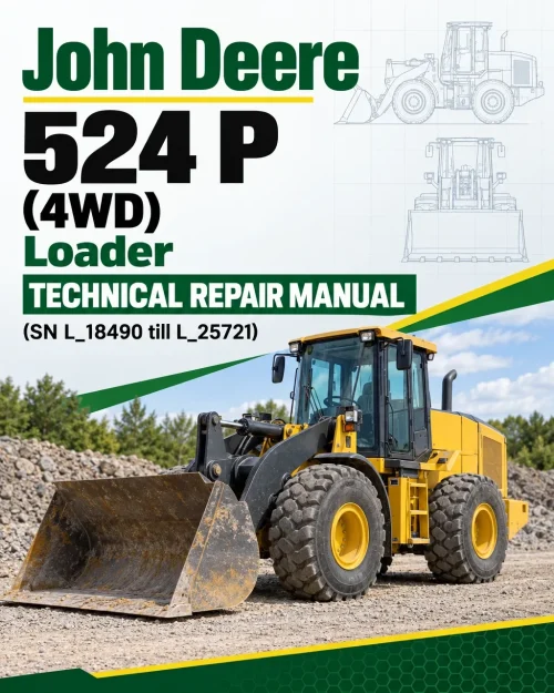 John Deere 524 P (4WD) Loader Technical Repair Manual (SN L_18490 till L_25721)