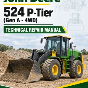John Deere 524 P-Tier (Gen A - 4WD) Loader Technical Repair Manual (SN L_15418 and up)