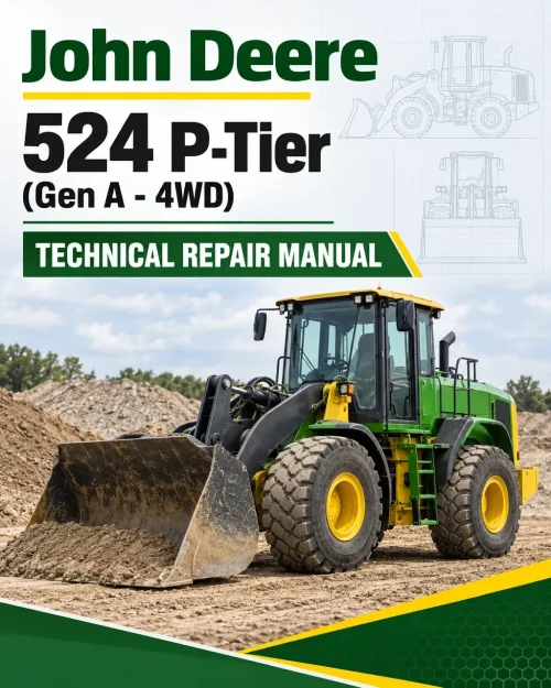 John Deere 524 P-Tier (Gen A - 4WD) Loader Technical Repair Manual (SN L_15418 and up)