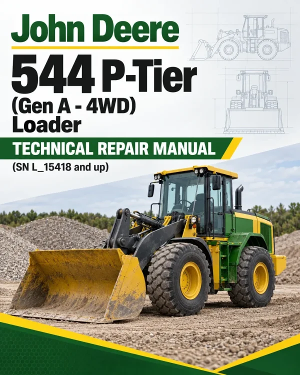 John Deere 544 P-Tier (Gen A - 4WD) Loader Technical Repair Manual (SN L_15418 and up)