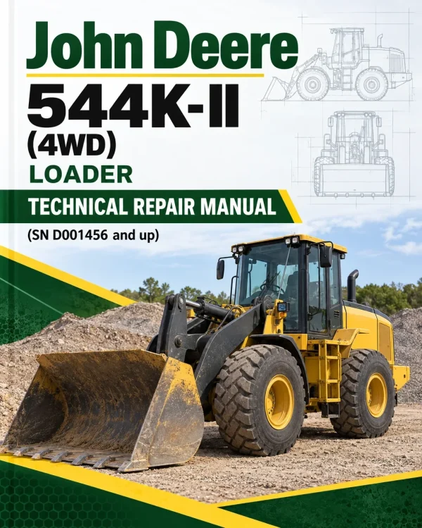 John Deere 544K-II (4WD) Loader Technical Repair Manual (SN D001456 and up)