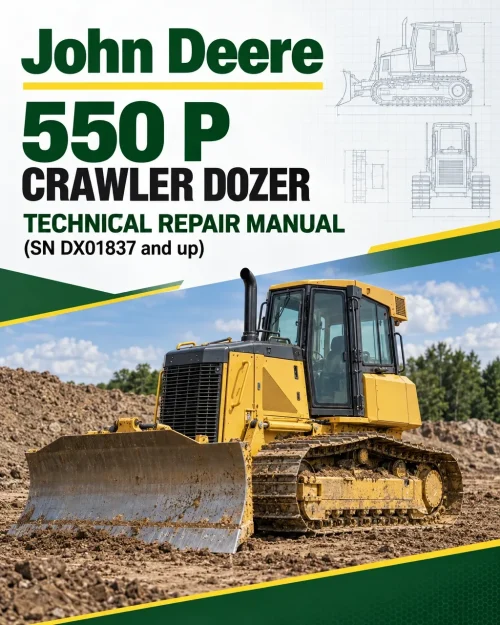 John Deere 550 P Crawler Dozer Technical Repair Manual (SN DX01837 and up)