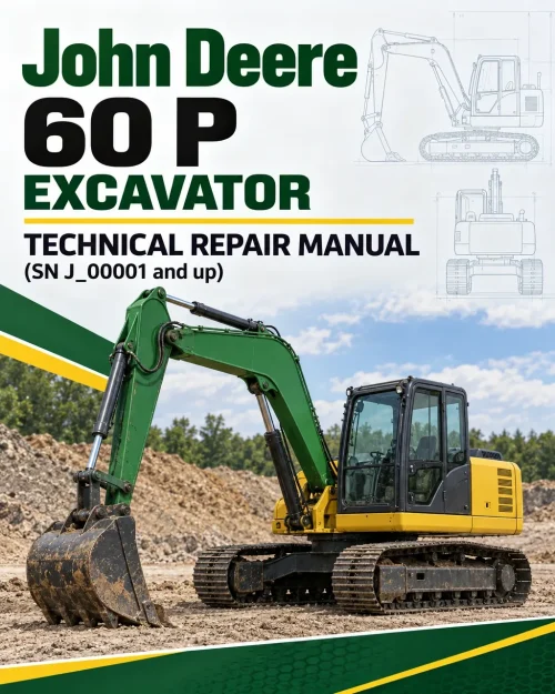 John Deere 60 P Excavator Technical Repair Manual (SN J_00001 and up)