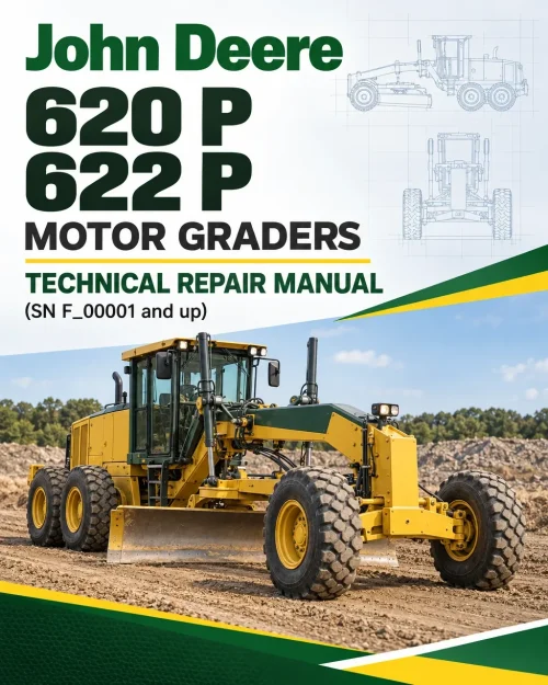 John Deere 620 P, 622 P Motor Graders Technical Repair Manual (SN F_00001 and up)