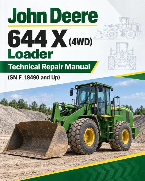 John Deere 644 X (4WD) Loader Technical Repair Manual (SN F_18490 and Up)