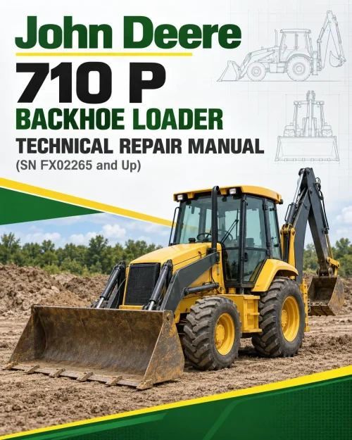 John Deere 710 P Backhoe Loader Technical Repair Manual (SN FX02265 and Up)