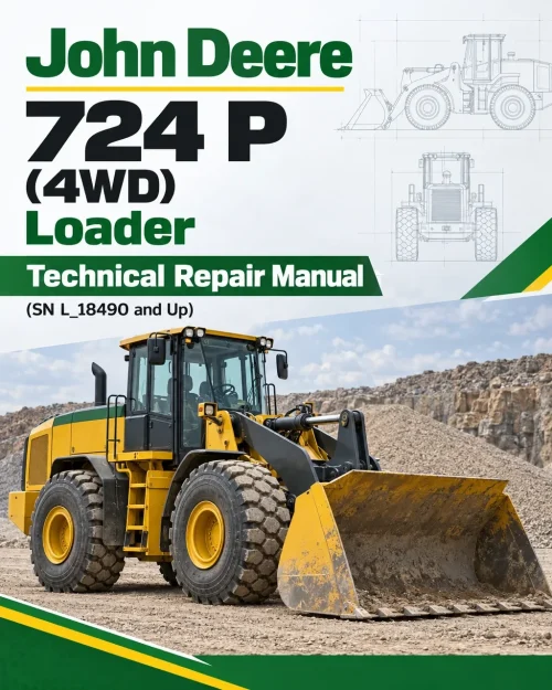 John Deere 724 P (4WD) Loader Technical Repair Manual (SN L_18490 and Up)