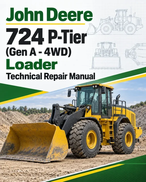 John Deere 724 P-Tier (Gen A - 4WD) Loader Technical Repair Manual (SN L_15418 and up)