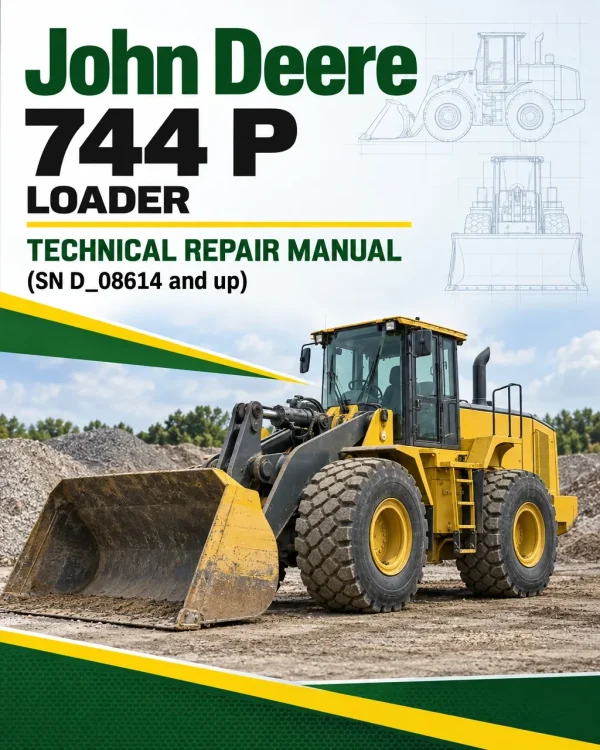 John Deere 744 P Loader Technical Repair Manual (SN D_08614 and up)