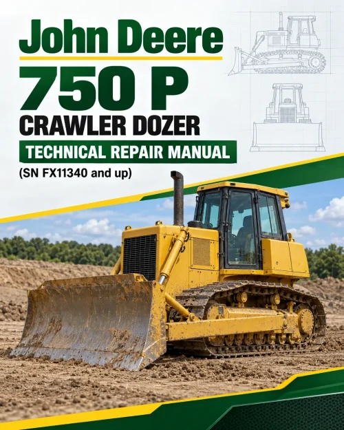 John Deere 750 P Crawler Dozer Technical Repair Manual (SN FX11340 and up)