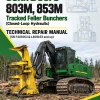 John Deere 803M, 853M Tracked Feller Bunchers (Closed-Loop Hydraulic) Technical Repair Manual (SN F409163 & L409163 and up)