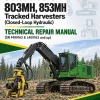 John Deere 803MH, 853MH Tracked Harvesters (Closed-Loop Hydraulic) Technical Repair Manual (SN F409163 & L409163 and up)