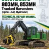 John Deere 803MH, 853MH Tracked Harvesters (Open-Loop Hydraulic) Technical Repair Manual (SN C409163 & D409163 and up)