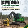 John Deere 803MH, 853MH Tracked Harvesters (Open-Loop Hydraulic) Technical Repair Manual (SN F409163 & L409163 and up)