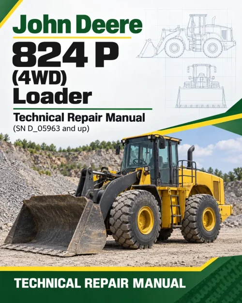 John Deere 824 P (4WD) Loader Technical Repair Manual (SN D_05963 and up)