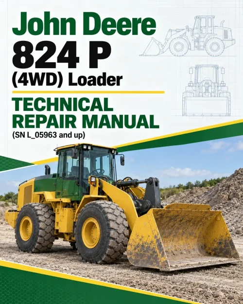 John Deere 824 P (4WD) Loader Technical Repair Manual (SN L_05963 and up)