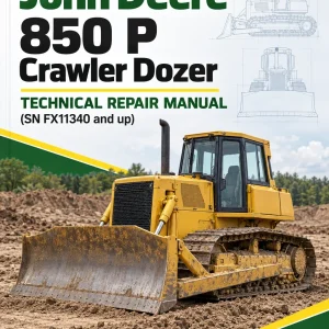 John Deere 850 P Crawler Dozer Technical Repair Manual (SN FX11340 and up)
