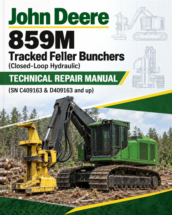 John Deere 859M Tracked Feller Bunchers (Closed-Loop Hydraulic) Technical Repair Manual (SN C409163 & D409163 and up)