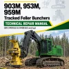 John Deere 903M, 953M, 959M Tracked Feller Bunchers Technical Repair Manual (SN C409163 & D409163 and up)
