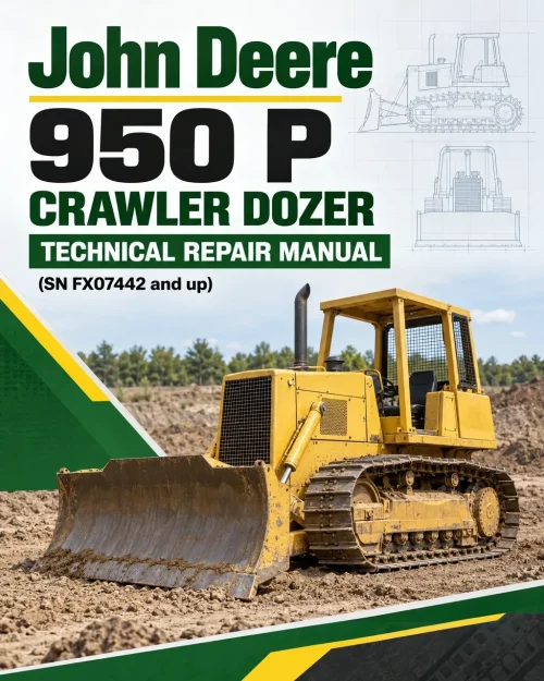 John Deere 950 P Crawler Dozer Technical Repair Manual (SN FX07442 and up) John Deere 950 P Crawler Dozer Technical Repair Manual (SN FX07442 and up)