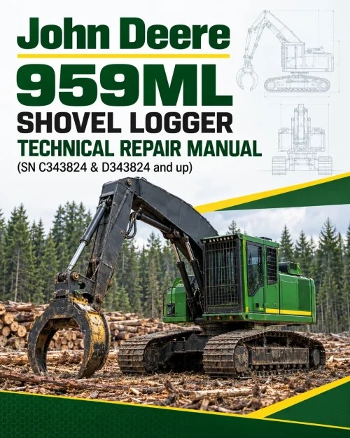 John Deere 959ML Shovel Logger Technical Repair Manual (SN C343824 & D343824 and up) John Deere 959ML Shovel Logger Technical Repair Manual (SN C343824 & D343824 and up)