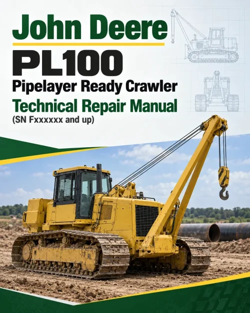 John Deere PL100 Pipelayer Ready Crawler Technical Repair Manual (SN Fxxxxxx and up) John Deere PL100 Pipelayer Ready Crawler Technical Repair Manual (SN Fxxxxxx and up)