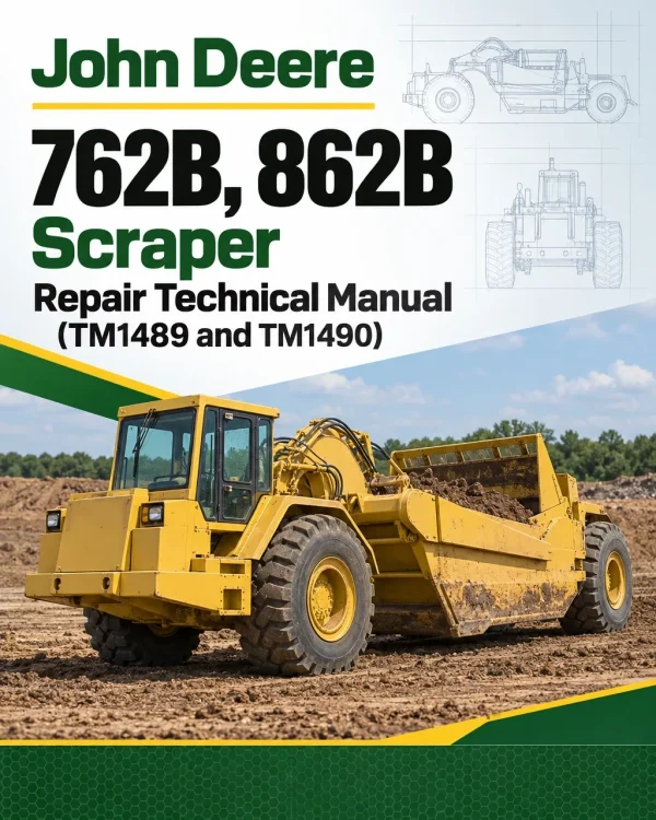 John Deere 762B, 862B Scraper Repair Technical Manual (TM1489 and TM1490) John Deere 762B, 862B Scraper Repair Technical Manual (TM1489 and TM1490)