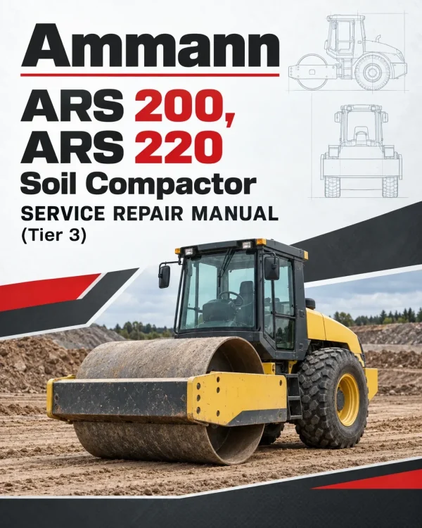 Ammann ARS 200, ARS 220 Soil Compactor Service Repair Manual (Tier 3) Ammann ARS 200, ARS 220 Soil Compactor Service Repair Manual (Tier 3)