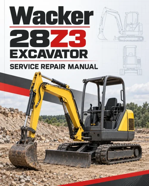 Wacker Neuson 28Z3 Excavator Service Repair Manual