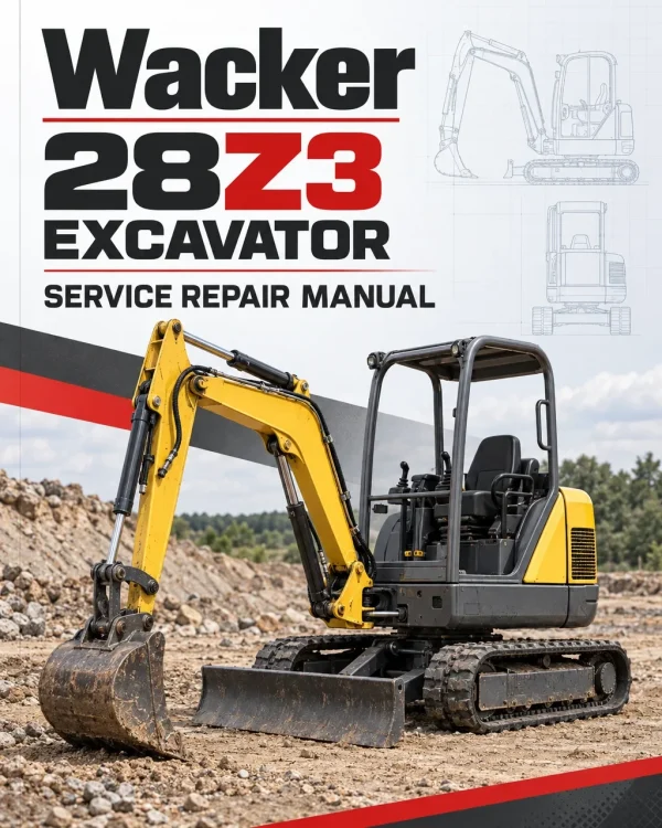 Wacker Neuson 28Z3 Excavator Service Repair Manual