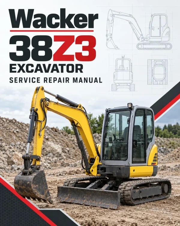 Wacker Neuson 38Z3 Excavator Service Repair Manual