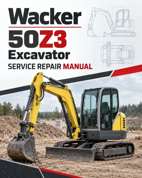 Wacker Neuson 50Z3 Excavator Service Repair Manual Wacker Neuson 50Z3 Excavator Service Repair Manual