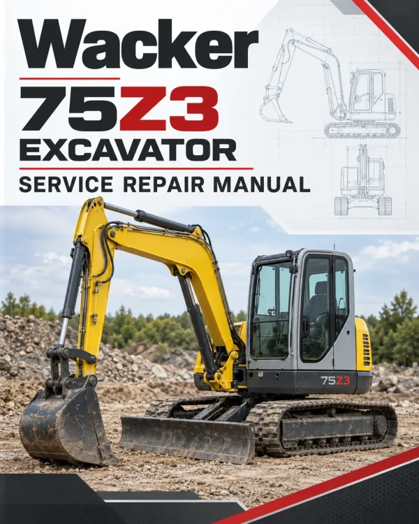 Wacker Neuson 75Z3 Excavator Service Repair Manual Wacker Neuson 75Z3 Excavator Service Repair Manual