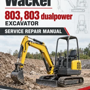Wacker Neuson 803, 803 dualpower Excavator Service Repair Manual Wacker Neuson 803, 803 dualpower Excavator Service Repair Manual