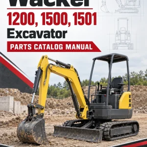 Wacker Neuson 1200, 1500, 1501 Excavator Parts Catalog Manual (German)