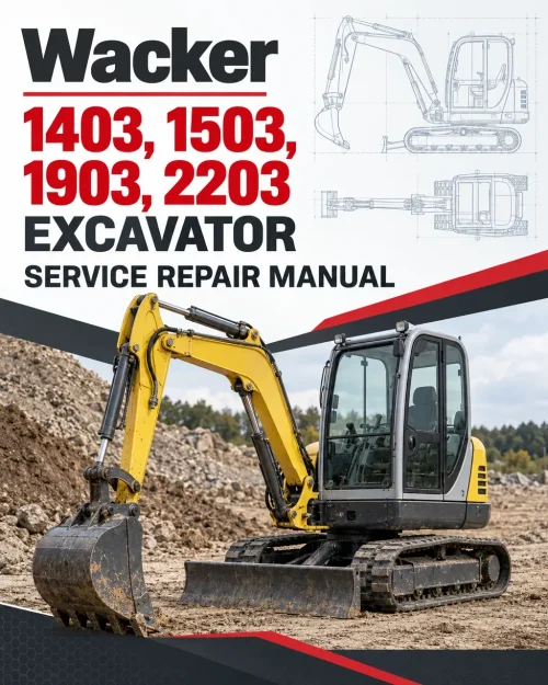 Wacker Neuson 1403, 1503, 1903, 2203 (SN starting with AD) Excavator Service Repair Manual Wacker Neuson 1403, 1503, 1903, 2203 (SN starting with AD) Excavator Service Repair Manual