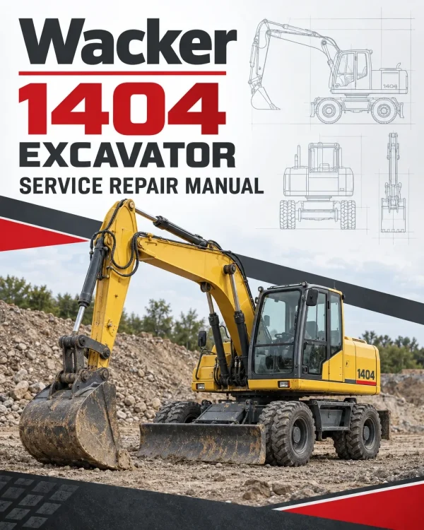 Wacker Neuson 1404 Excavator Service Repair Manual Wacker Neuson 1404 Excavator Service Repair Manual