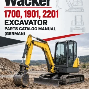 Wacker Neuson 1700, 1901, 2201 Excavator Parts Catalog Manual (German) Wacker Neuson 1700, 1901, 2201 Excavator Parts Catalog Manual (German)