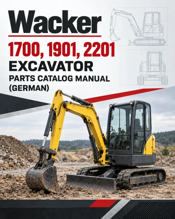 Wacker Neuson 1700, 1901, 2201 Excavator Parts Catalog Manual (German) Wacker Neuson 1700, 1901, 2201 Excavator Parts Catalog Manual (German)