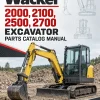 Wacker Neuson 2000, 2100, 2500, 2700 Excavator Parts Catalog Manual Wacker Neuson 2000, 2100, 2500, 2700 Excavator Parts Catalog Manual