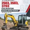 Wacker Neuson 2503, 3503, 3703 (SN Starting with AE) Excavator Service Repair Manual